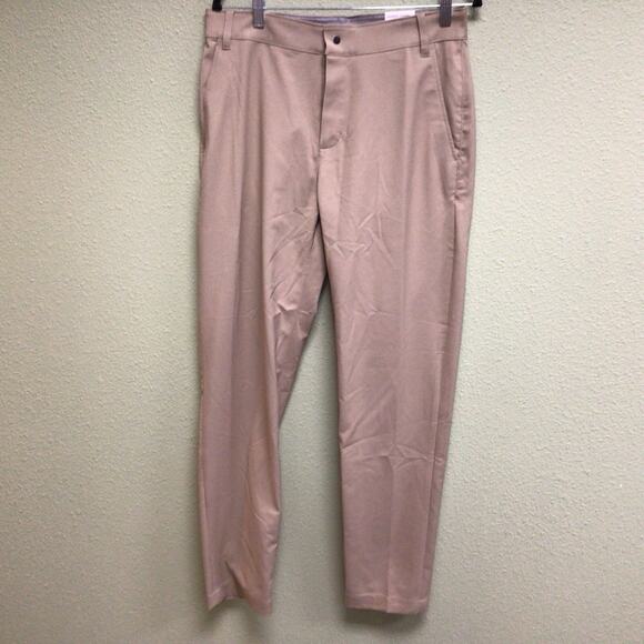 Nike Golf Mens Dri Fit Pants Standard Fit Tan Performace Pant Size 32x34 - Picture 1 of 3